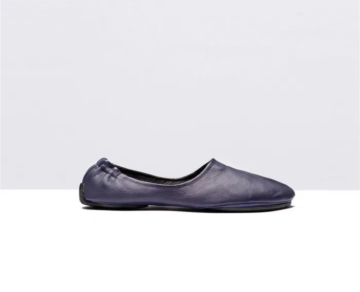 Audley Shoes Leather Swap Navy Blue Women Swaps