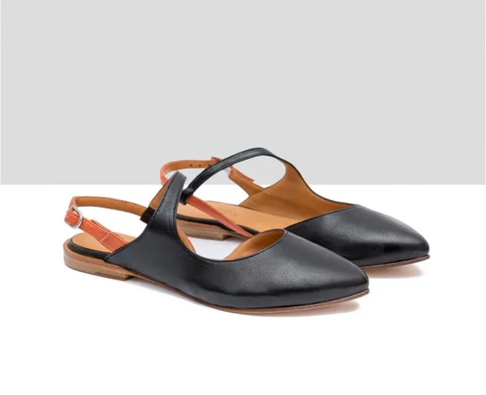 Audley Shoes Low Heel Leather Shoe Florencia Black Women Low Heel