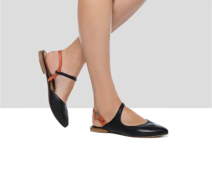 Audley Shoes Low Heel Leather Shoe Florencia Black Women Low Heel