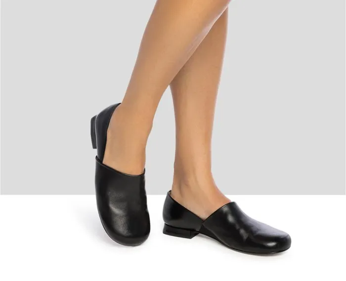 Audley Shoes Low Heel Leather Shoe Jana Black Women Medium Heel