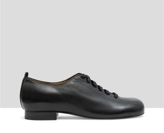 Audley Shoes Low Heel Leather Shoe Lory Black Women Medium Heel