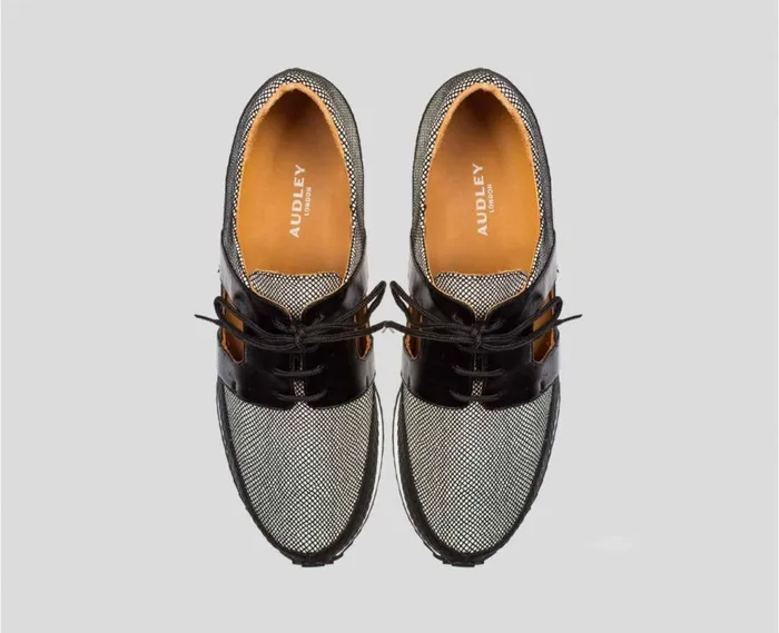 Audley Shoes Low Heel Leather Sneaker Bernabela Print Women Sneakers