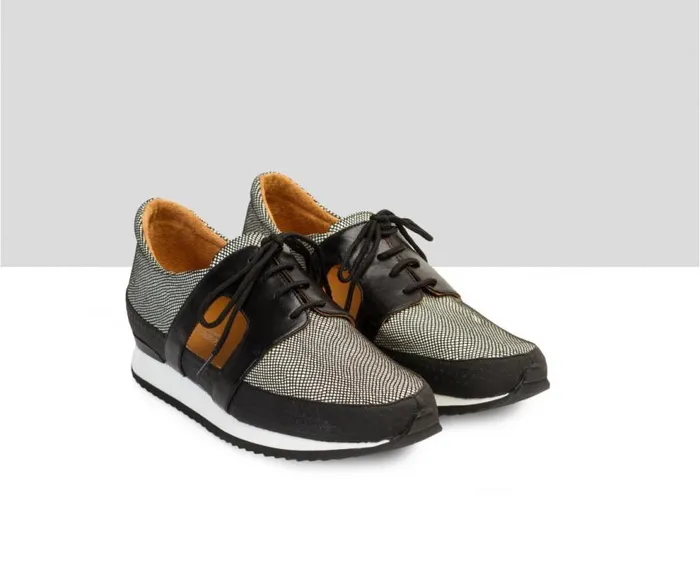 Audley Shoes Low Heel Leather Sneaker Bernabela Print Women Sneakers