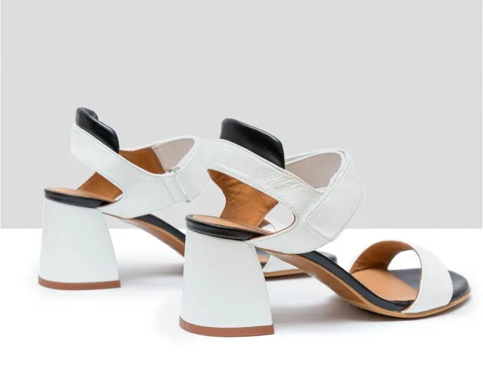 Audley Shoes Medium Heel Leather Sandal Dacey Black Women Medium Heel