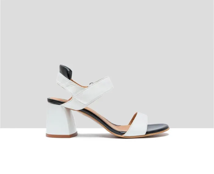 Audley Shoes Medium Heel Leather Sandal Dacey Black Women Medium Heel