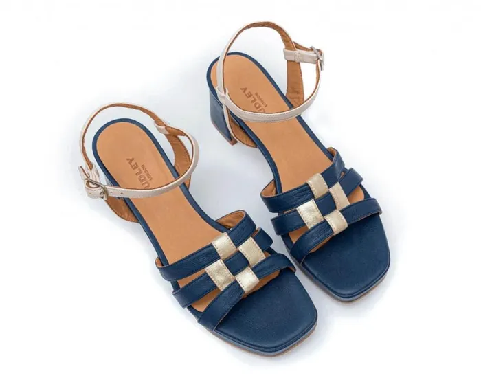 Audley Shoes Medium Heel Leather Sandal Fiodora Beige Women Medium Heel