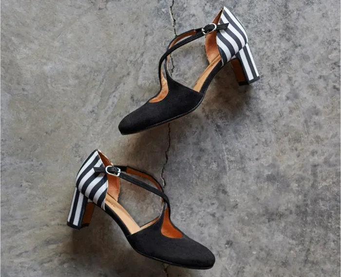 Audley Shoes Medium Heel Leather Shoe Froila Black Women Medium Heel