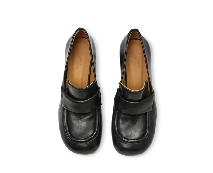 Audley Shoes Mid Heel Leather Shoe Kira Black Women Medium Heel