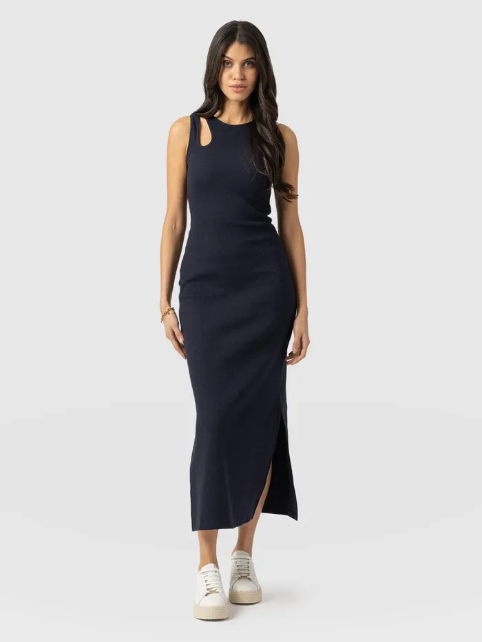 Axel Cut Out Dress 8211 Navy Navy Women Saint And Sofia Dresses