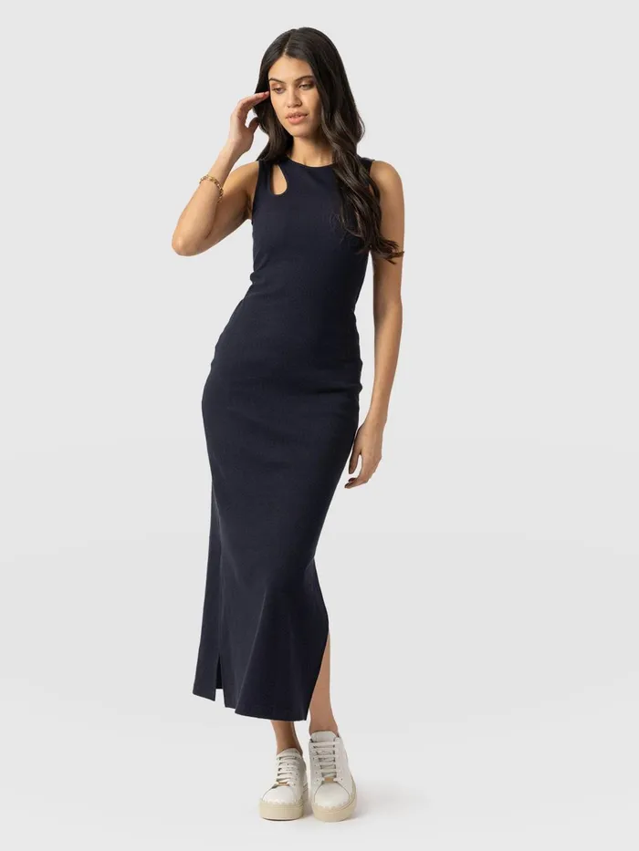 Axel Cut Out Dress 8211 Navy Navy Women Saint And Sofia Dresses