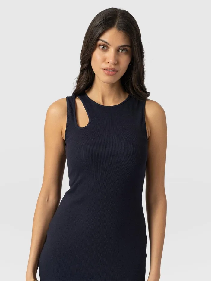 Axel Cut Out Dress 8211 Navy Navy Women Saint And Sofia Dresses