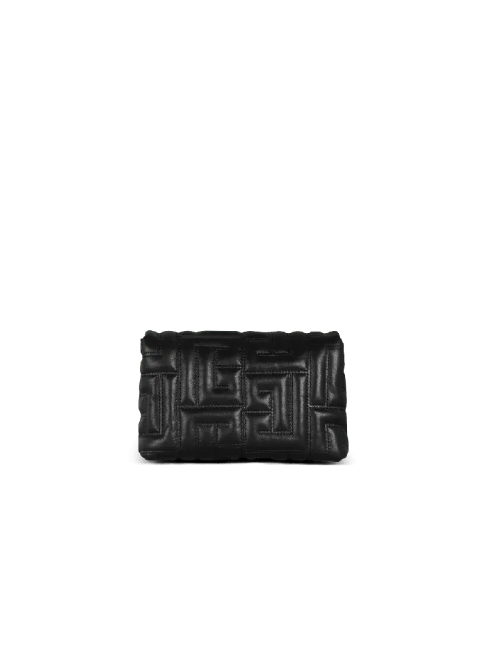 Balmain 1945 Soft Quilted Leather Mini Bag Black Women Crossbody Bags