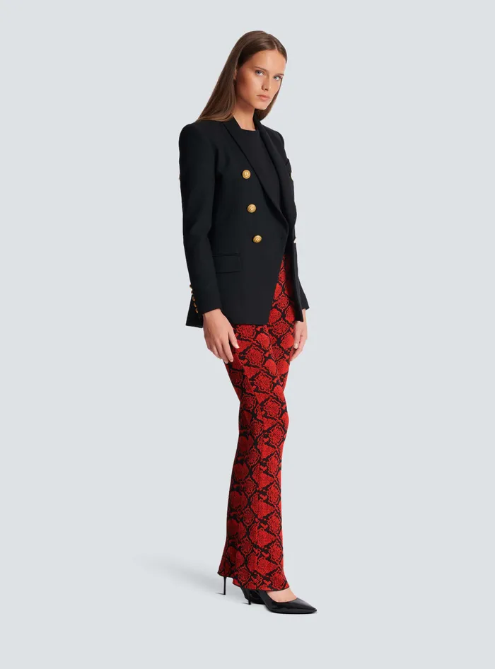 Balmain 6button Wool Jacket Black Women Jackets And Blazers