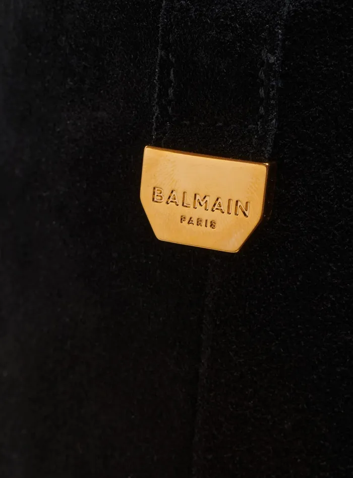 Balmain Ariel Suede Boots Black Women Boots