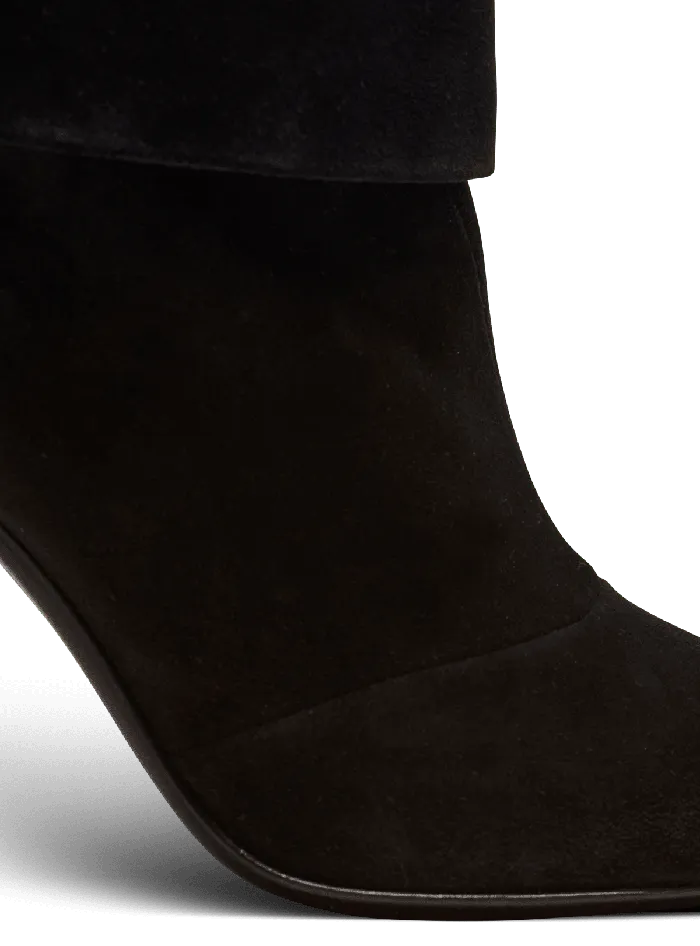 Balmain Ariel Suede Boots Black Women Boots