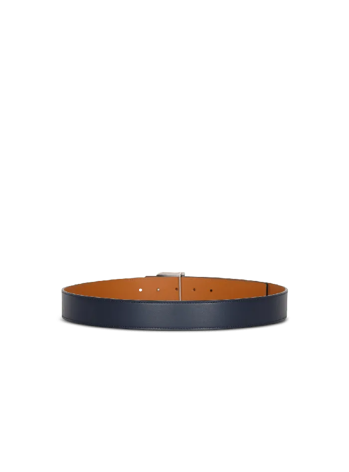 Balmain BBelt In Leather Multicolor Men Belts
