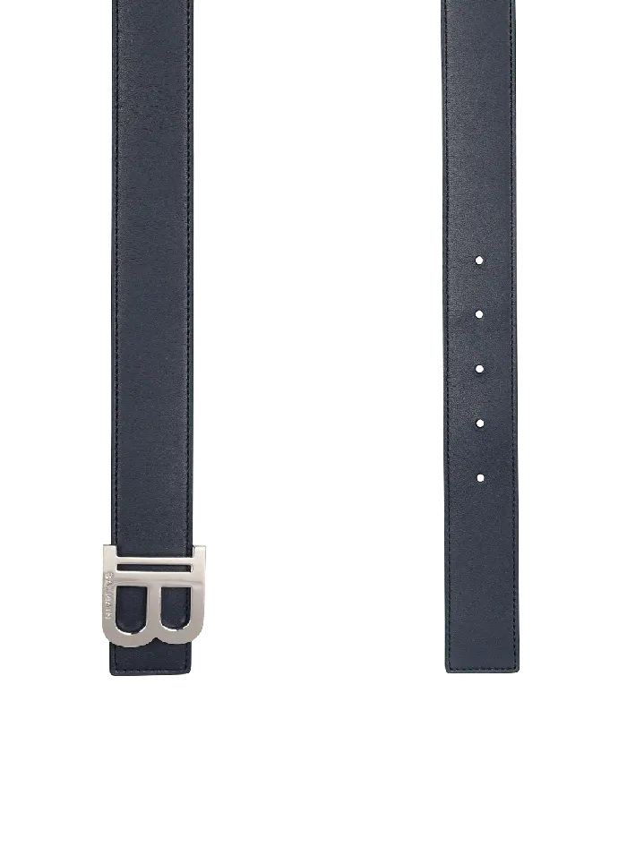 Balmain BBelt In Leather Multicolor Men Belts