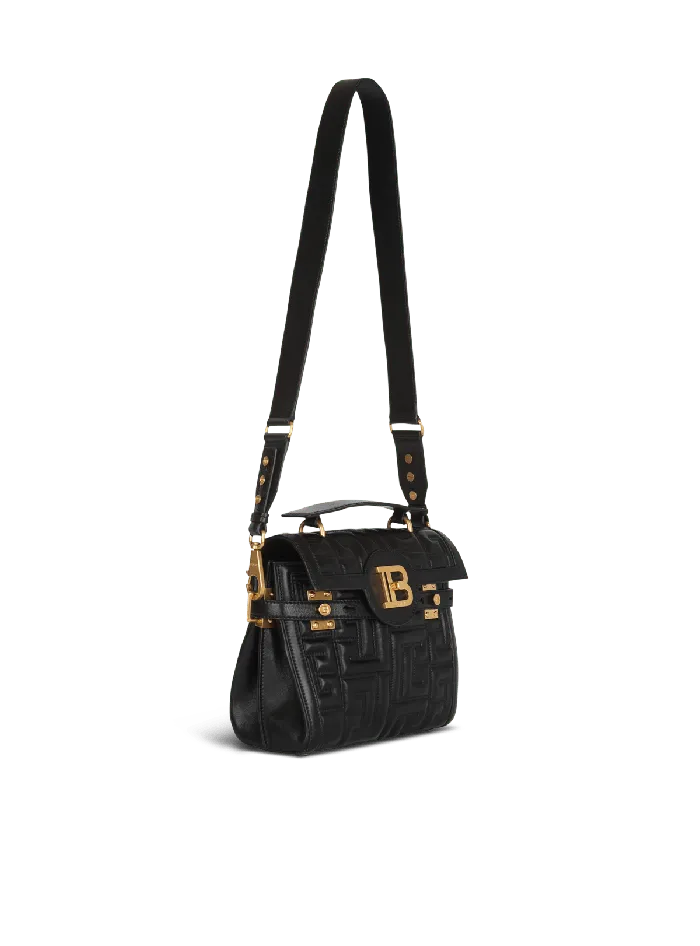Balmain BBuzz 23 Quilted Leather Bag Black Women Handbags