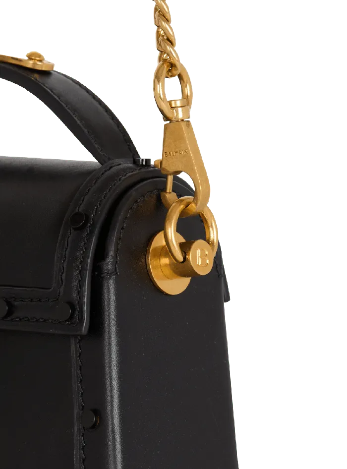 Balmain BBuzz Dynasty Small Leather Bag Black Women Handbags