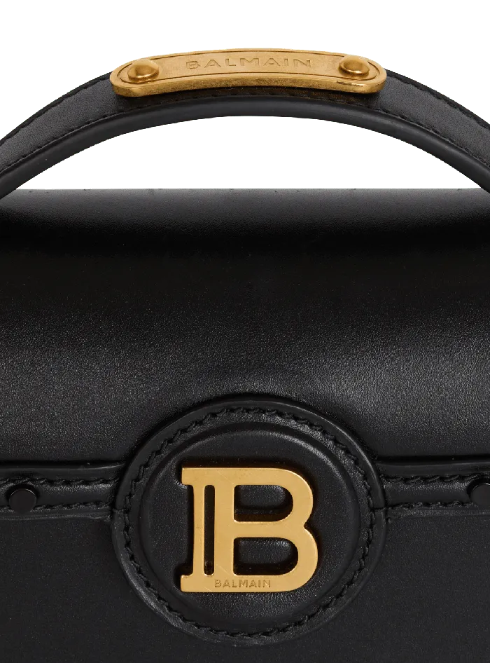 Balmain BBuzz Dynasty Small Leather Bag Black Women Handbags