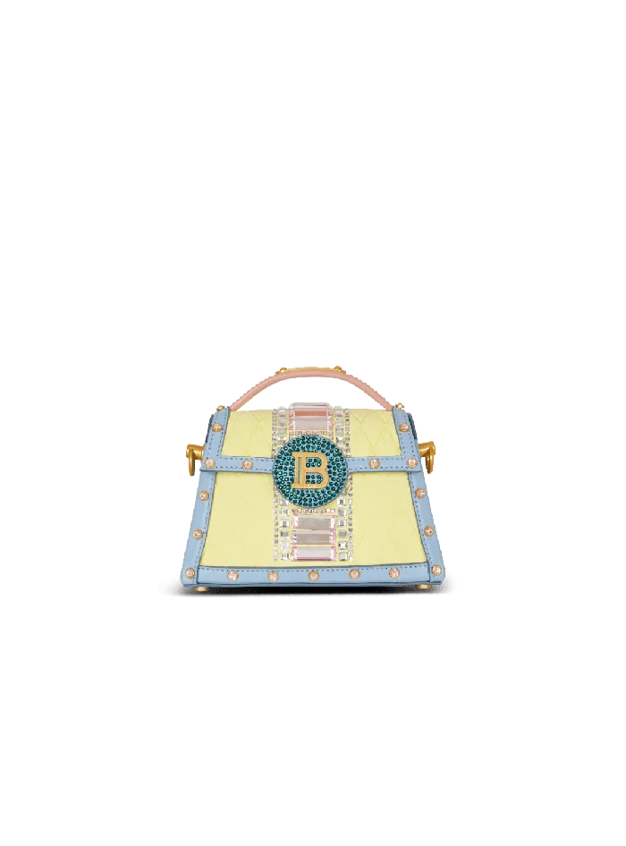 Balmain BBuzz Dynasty Small Suede Bag With Embroidery Multicolor Women Handbags Balmain BBuzz Dynasty Small Suede Bag With Embroidery Multicolor Women Handbags