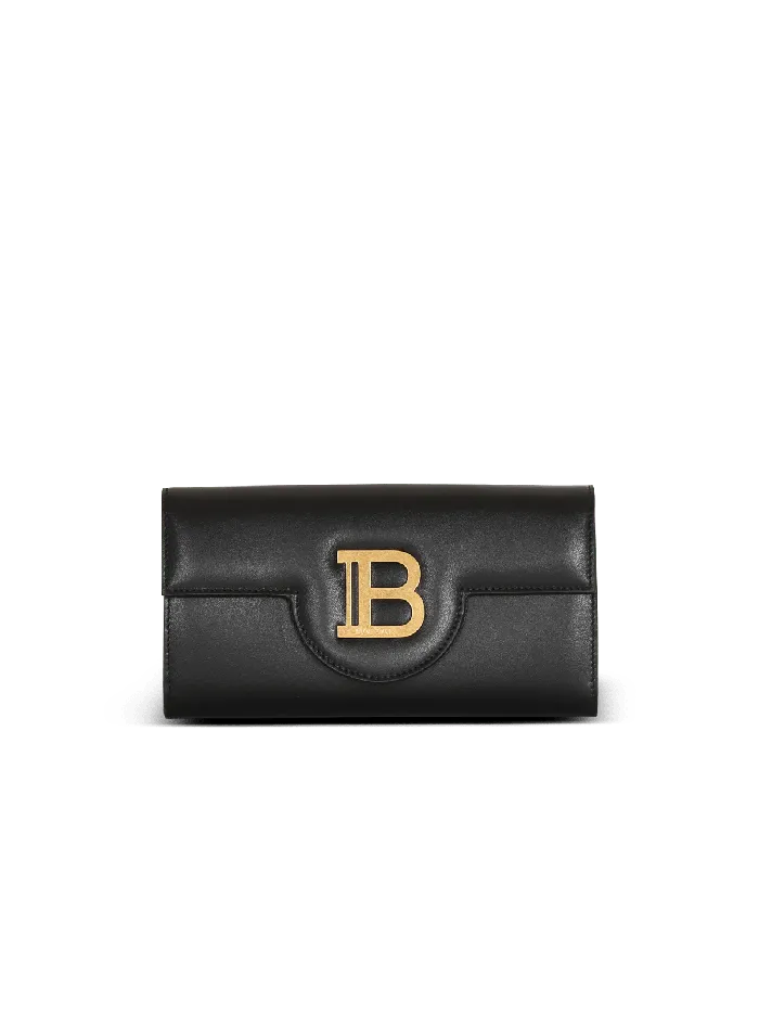Balmain BBuzz Leather Wallet Black Women Small Leather Goods