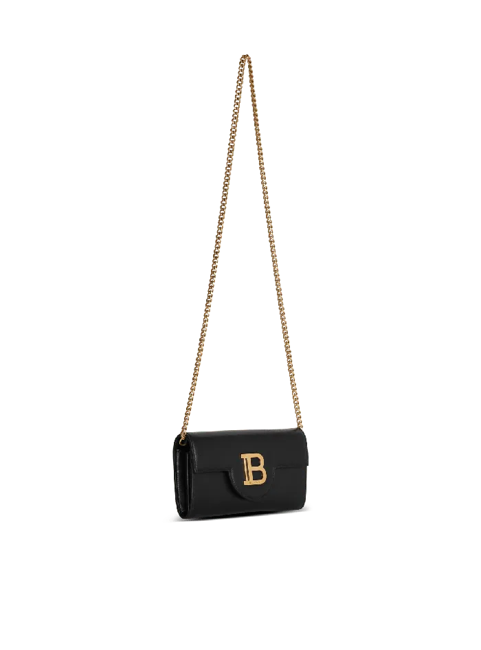 Balmain BBuzz Leather Wallet Black Women Small Leather Goods