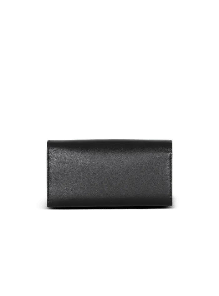 Balmain BBuzz Leather Wallet Black Women Small Leather Goods