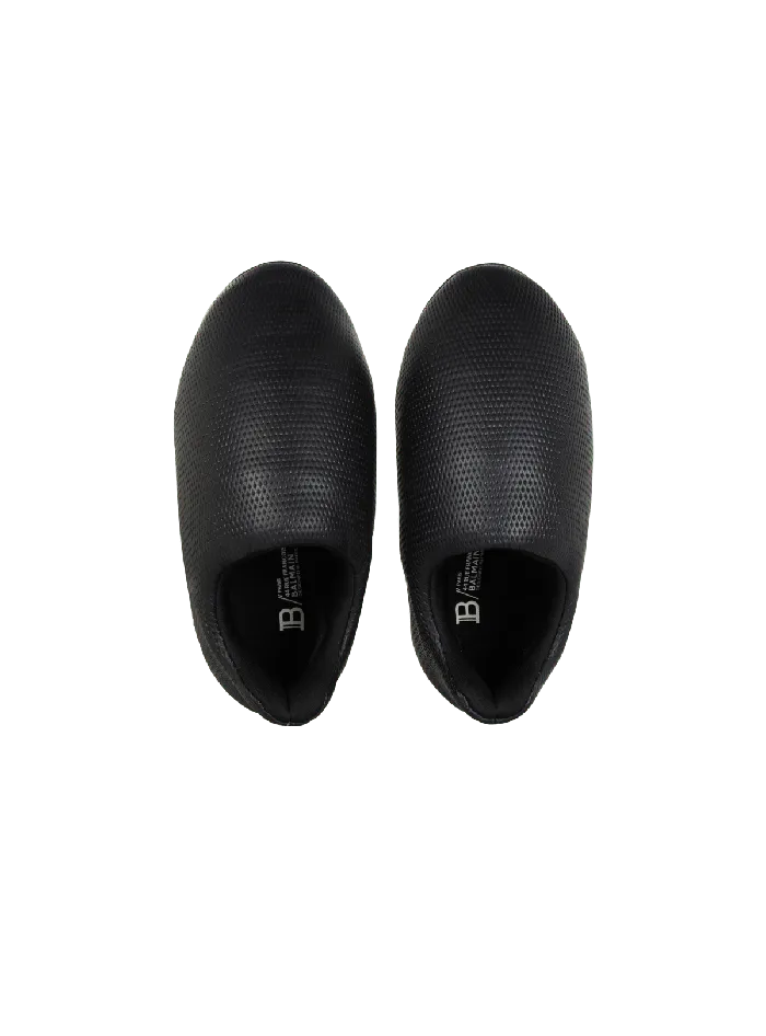 Balmain BCloud Sneakers In Embossed Leather Black Men Sneakers