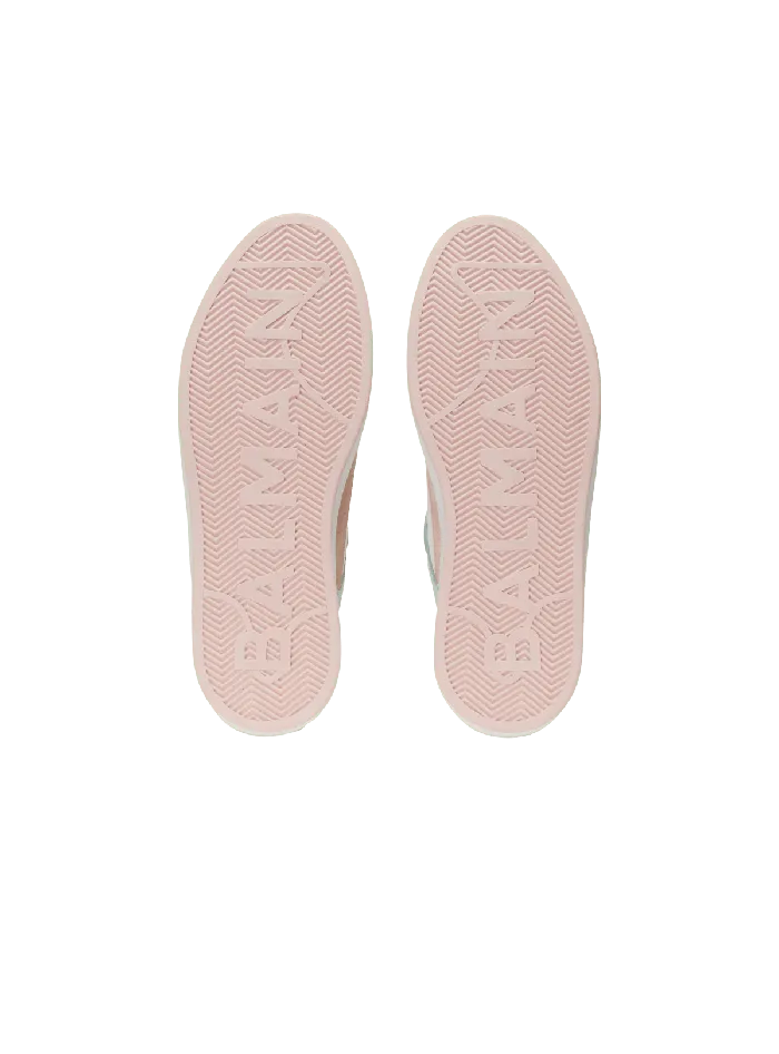 Balmain BCourt Flip Sneakers In Calfskin And Suede Multicolor Women Sneakers