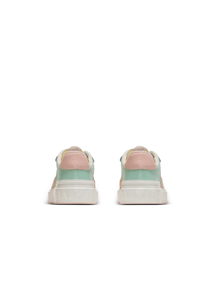 Balmain BCourt Flip Sneakers In Calfskin And Suede Multicolor Women Sneakers