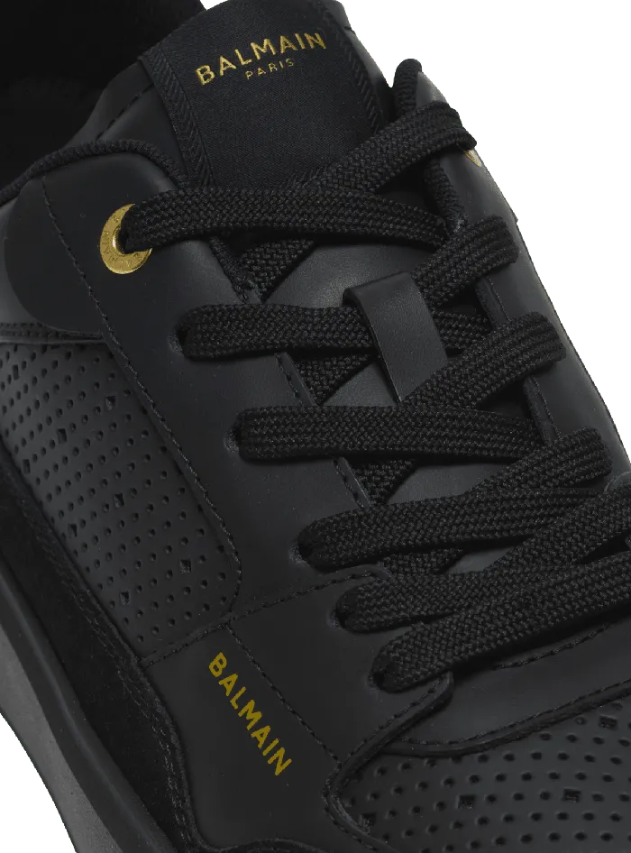 Balmain BCourt Flip Trainers In Calfskin Black Women Sneakers