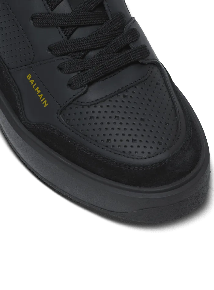 Balmain BCourt Flip Trainers In Calfskin Black Women Sneakers