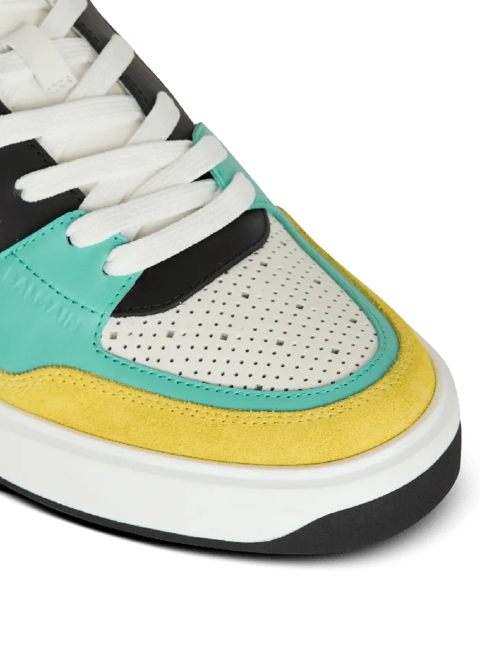 Balmain BCourt Flip Trainers In Calfskin Multicolor Men Sneakers