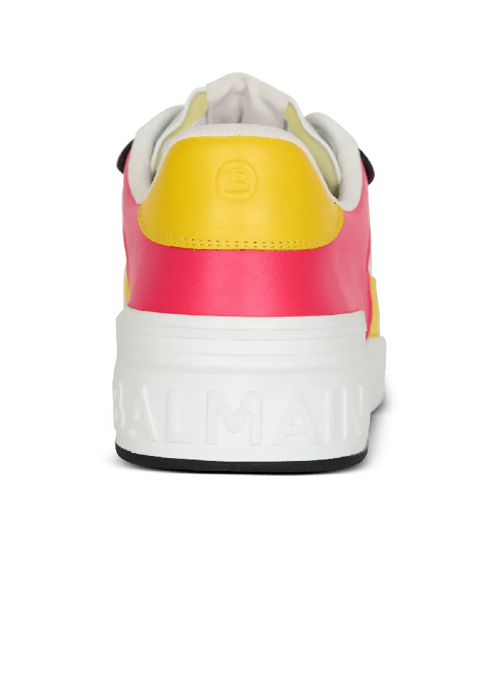 Balmain BCourt Flip Trainers In Calfskin Multicolor Men Sneakers