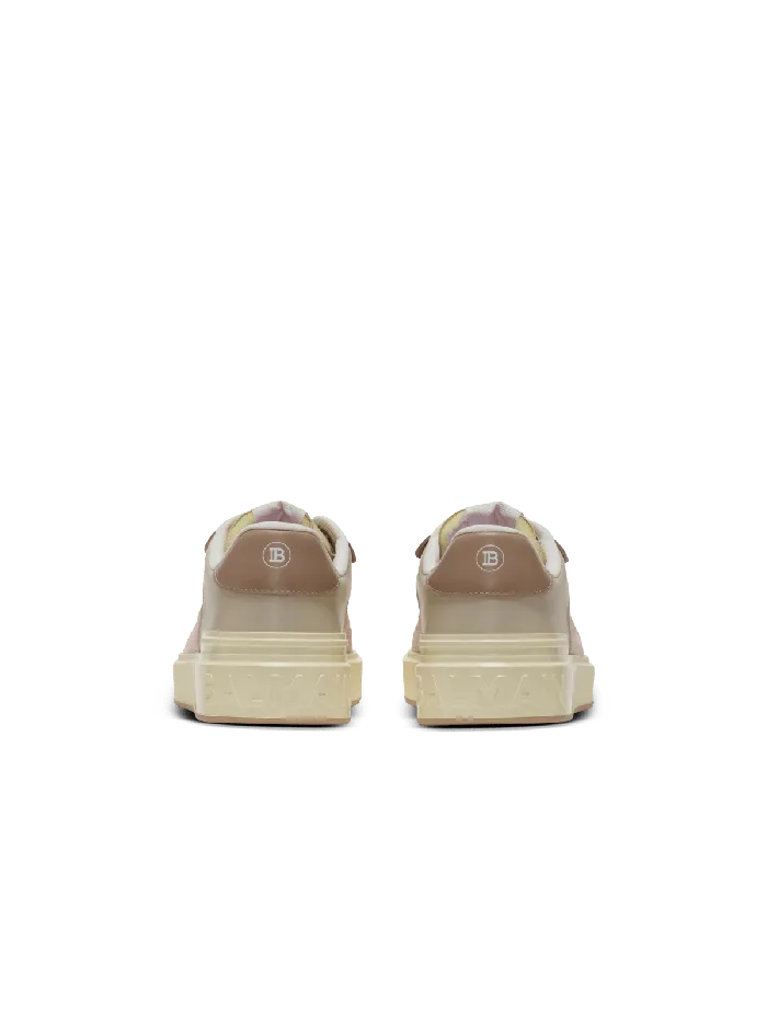 Balmain BCourt Flip Trainers In Calfskin Pink Women Sneakers