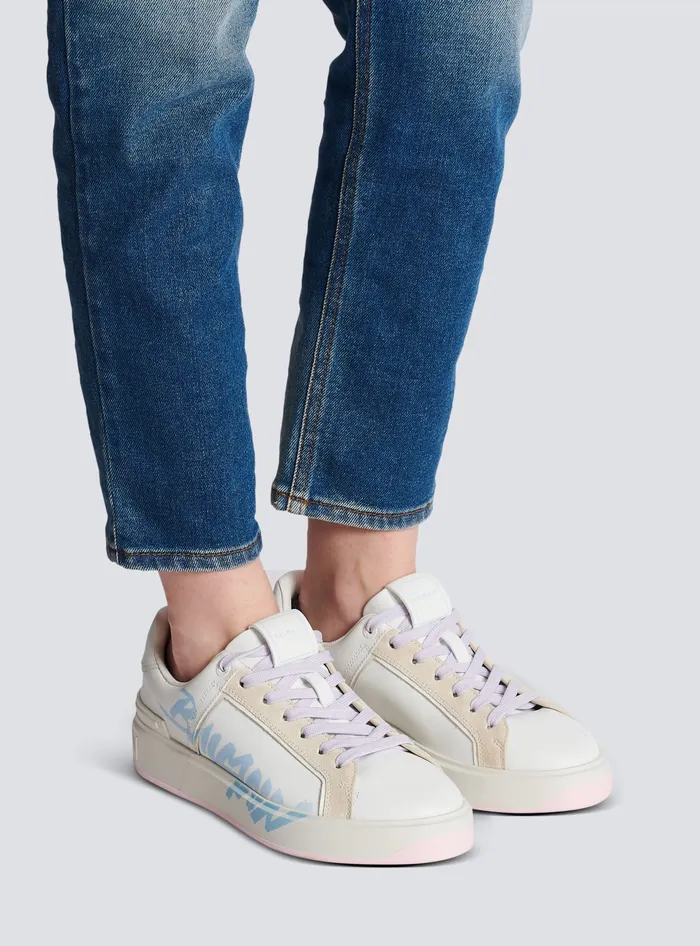 Balmain BCourt Leather Sneakers White Women Sneakers
