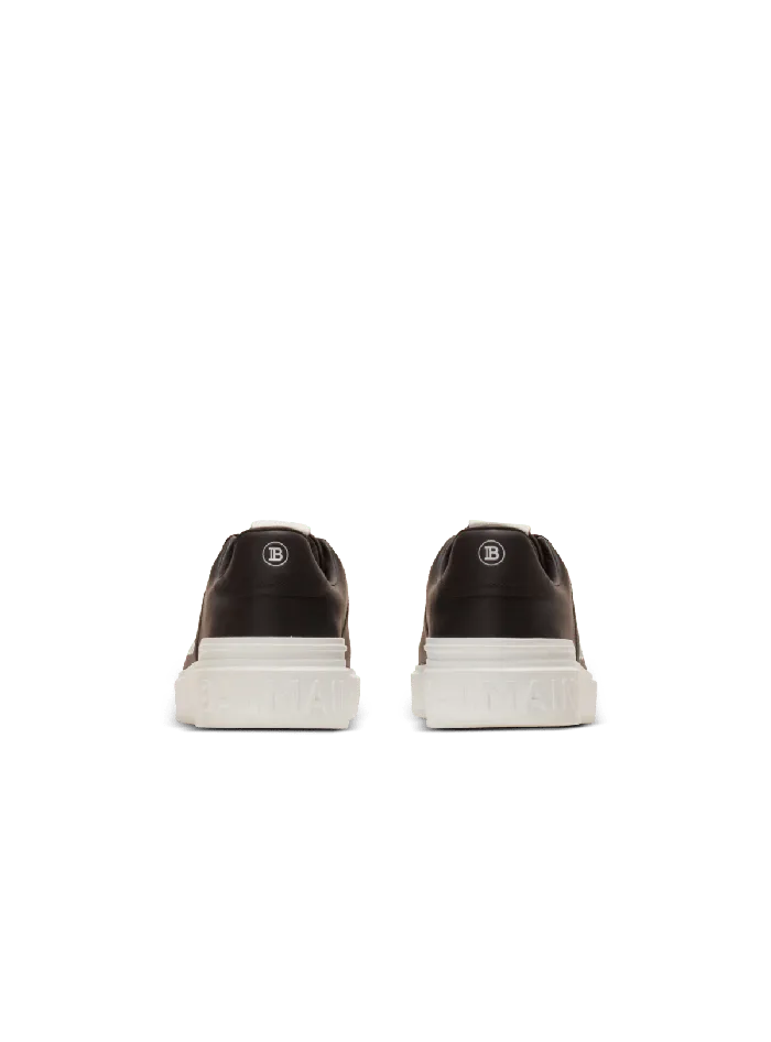 Balmain BCourt Signature Calfskin Sneakers Black Men Sneakers