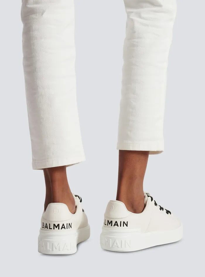 Balmain BCourt Smooth Leather Sneakers White Women Sneakers