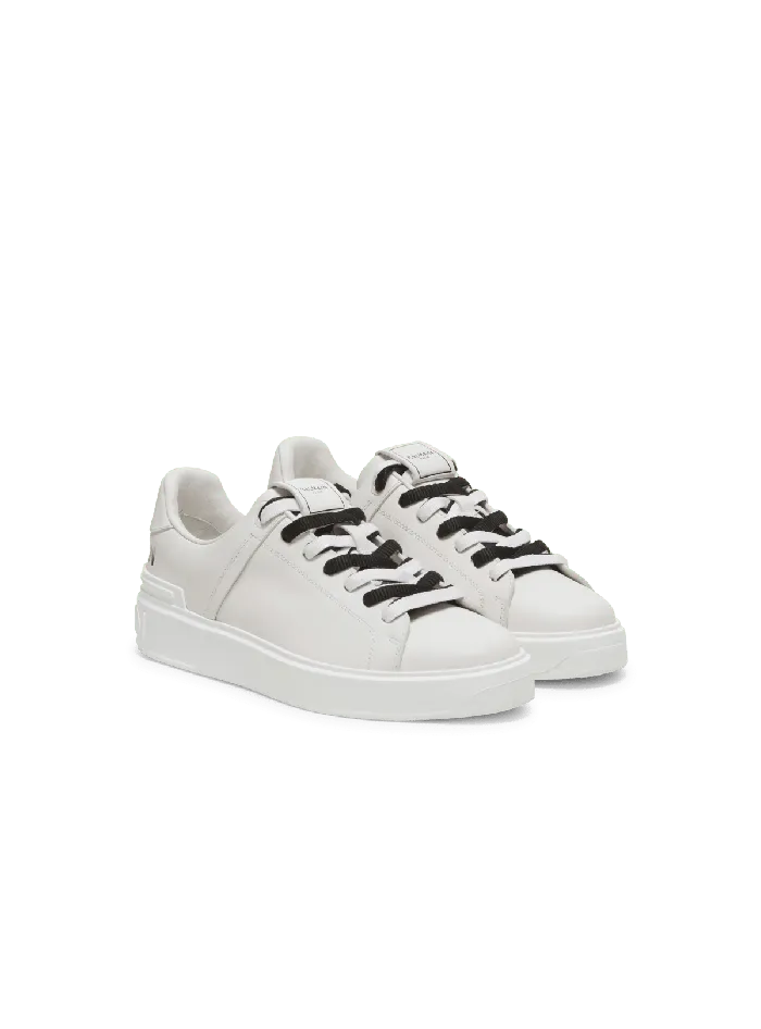 Balmain BCourt Smooth Leather Sneakers White Women Sneakers