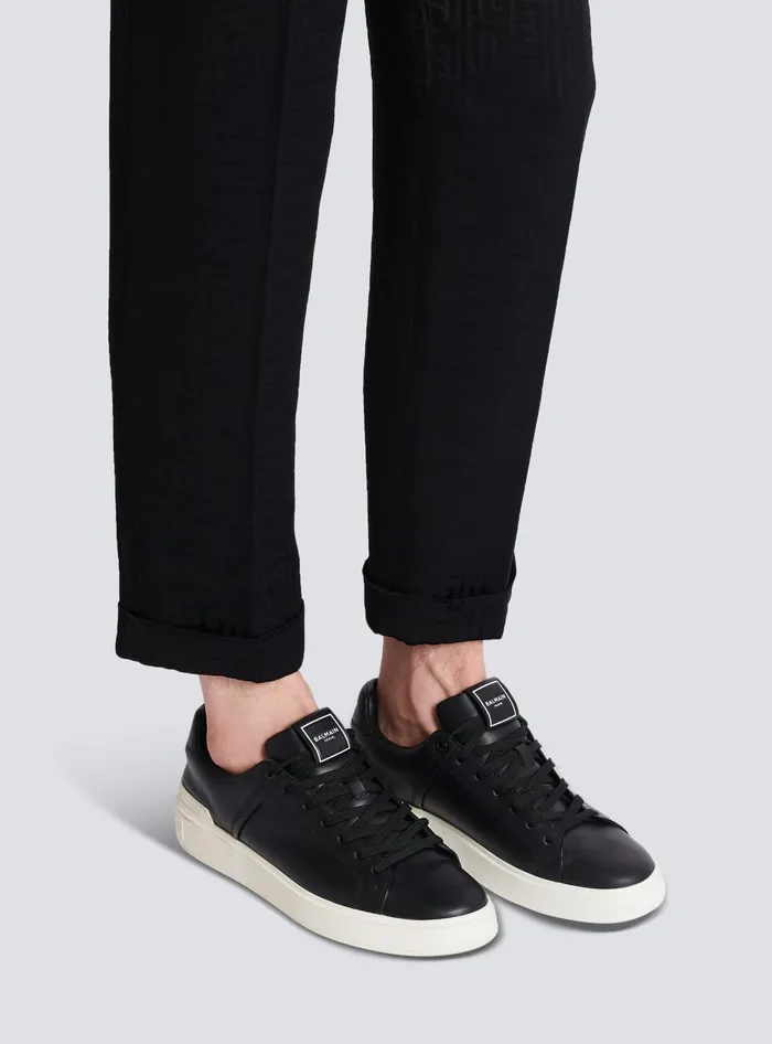 Balmain BCourt Trainers In Calfskin Multicolor Men Sneakers