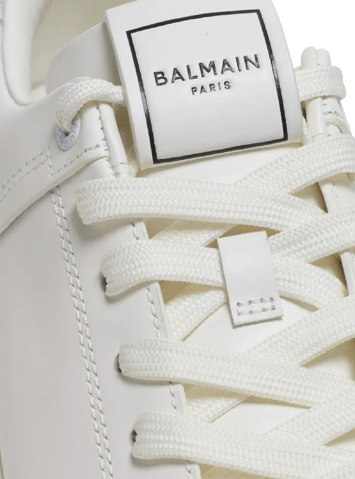 Balmain BCourt Trainers In Calfskin White Men Sneakers