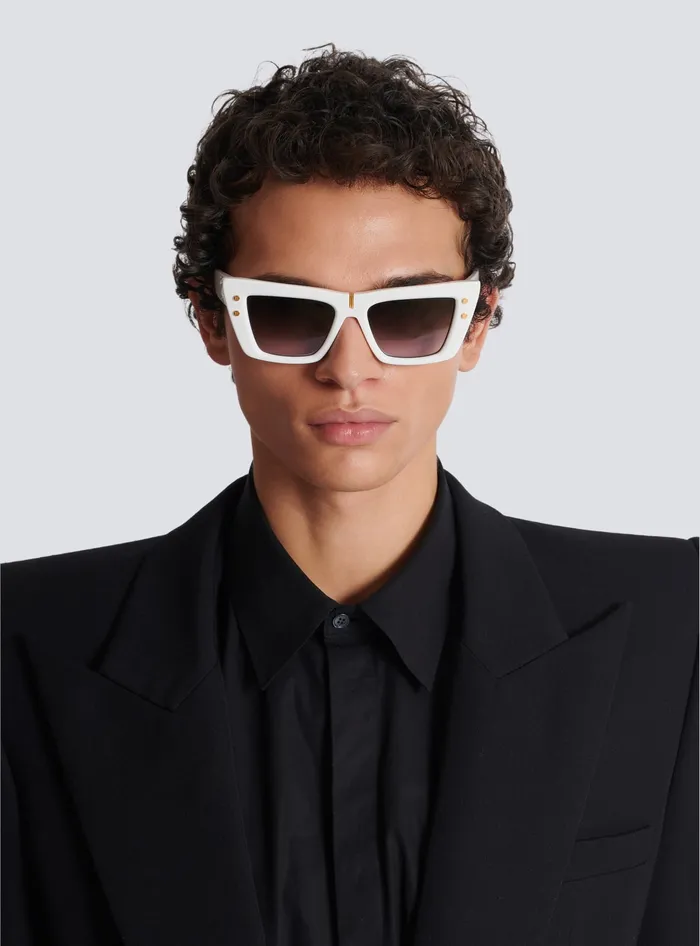 Balmain BEye Sunglasses White WomenMen Eyewear