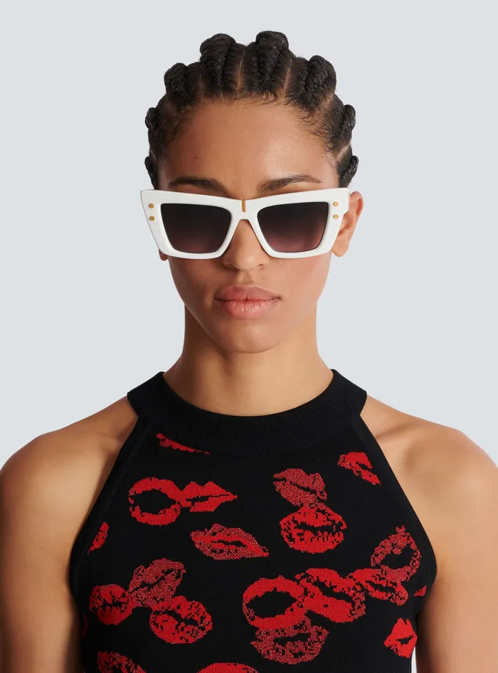 Balmain BEye Sunglasses White WomenMen Eyewear
