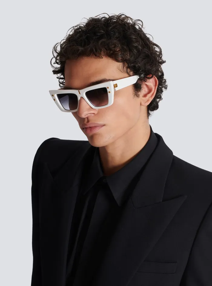 Balmain BEye Sunglasses White WomenMen Eyewear