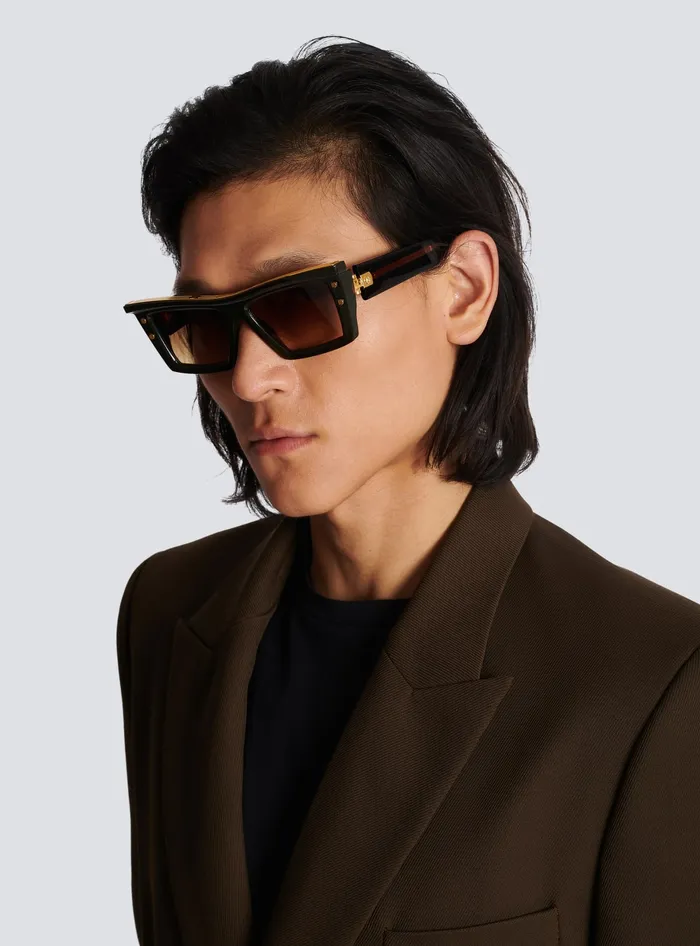Balmain BVII Sunglasses Brown WomenMen Eyewear