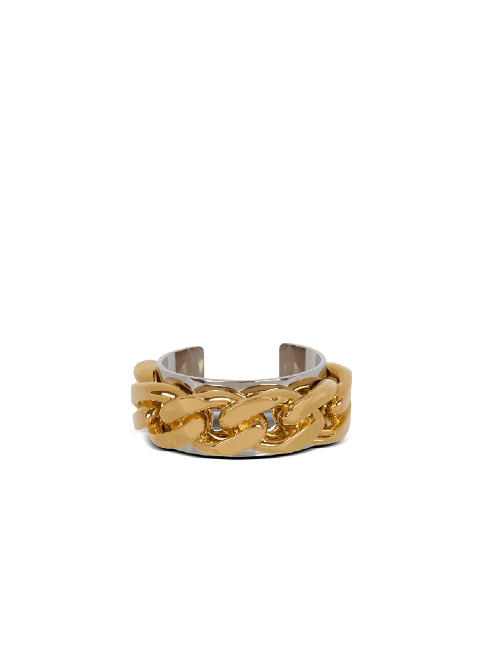 Balmain Brass Chain Bracelet Gold WomenMen Fashion Jewelry