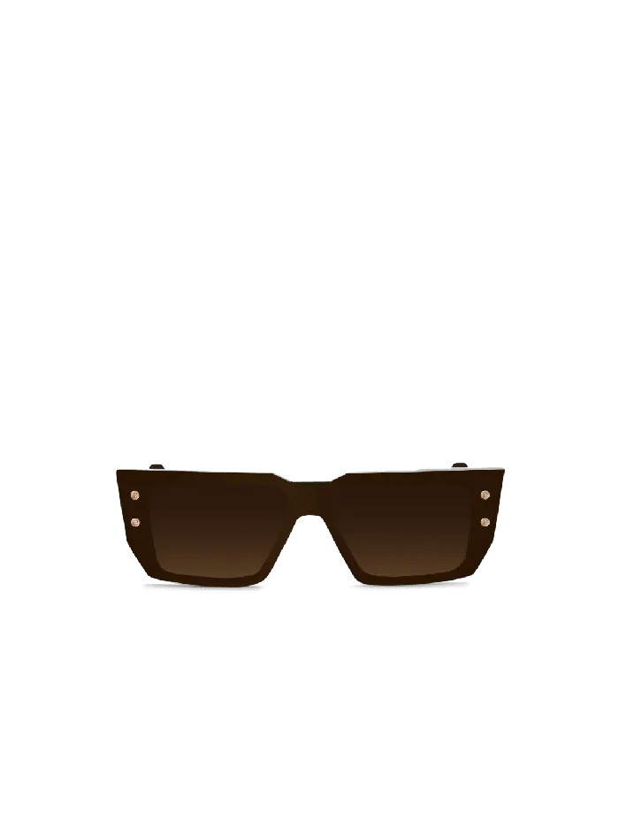 Balmain BVI Sunglasses Brown WomenMen Eyewear