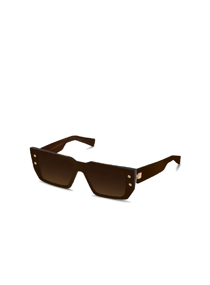 Balmain BVI Sunglasses Brown WomenMen Eyewear