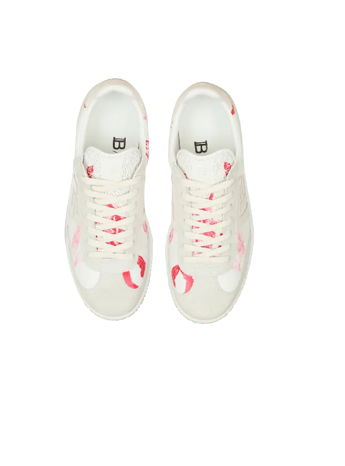 Balmain Calfskin Swan Trainers White Men Sneakers